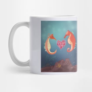 seahorse family Mug